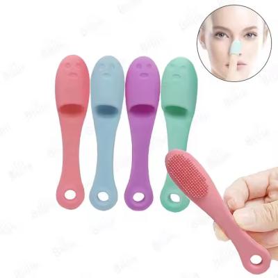 Nose Blackhead Remove Nose Cleaning Brush Portable Pore Cleaner Exfoliating Lip Face Cleaning Silicone Brush Skin Care Tool