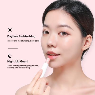 4g Strawberry Peach Fruity Deep Moisture Lip Balm Portable Organic Vitamins Plump Elastic Shiny for Hydrating Lip Care Balm