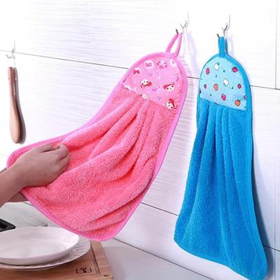Cute Microfiber Hanging Hand Towel - Quick Dry &amp;amp;amp; Multipurpose Cleaning Cloth