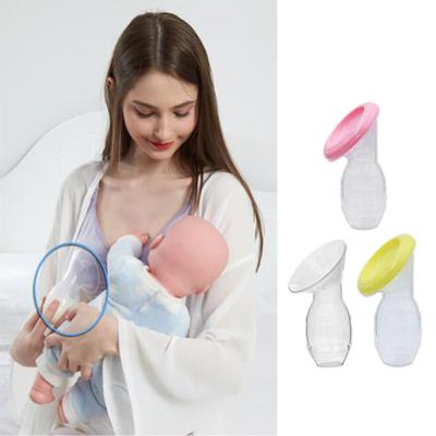 Portable Silicone Manual Breast Pump Baby Breastfeeding Bottle Strong Suction Breastmilk Collector for Female Mom Women