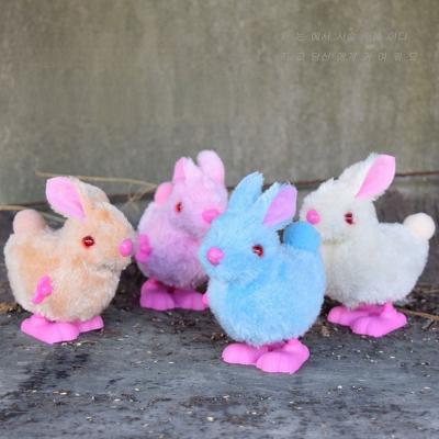 Cute Rabbit-Shaped Plush Toy – Interactive Clockwork Bunny for Kids, Easter Gift