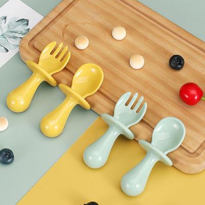 Baby Feeding Spoon &amp;amp; Fork Set - Anti-Choke, Training Silverware for Toddlers