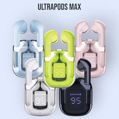 Wireless Earbuds Ultra Pods Max Transparent – HiFi Stereo, ENC Noise Reduction, Long Battery Life