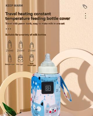 Portable USB Baby Milk Warmer Insulated Bottle Heater for Travel &amp;amp; Outdoor Winter Use