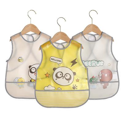 Waterproof Baby Aprons with Food Catcher Pocket